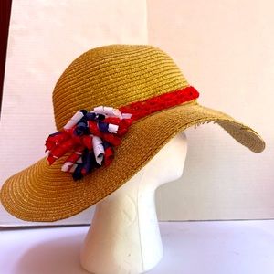 Vintage July 4 straw hat